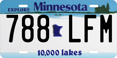 MN license plate 788LFM