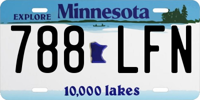 MN license plate 788LFN