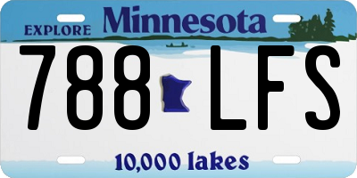 MN license plate 788LFS