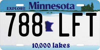 MN license plate 788LFT