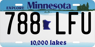 MN license plate 788LFU