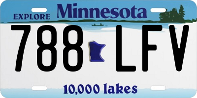 MN license plate 788LFV