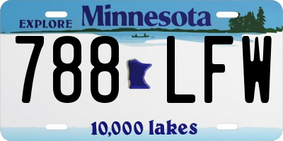 MN license plate 788LFW