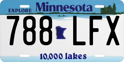 MN license plate 788LFX