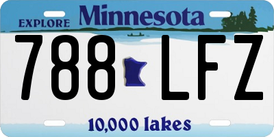 MN license plate 788LFZ