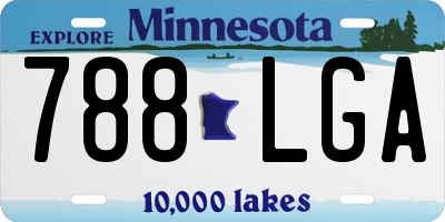 MN license plate 788LGA