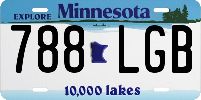 MN license plate 788LGB
