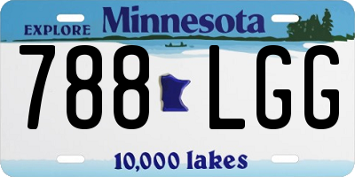 MN license plate 788LGG