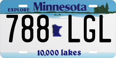 MN license plate 788LGL