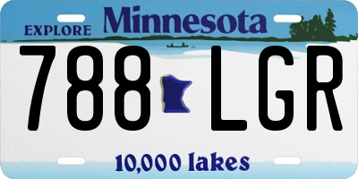 MN license plate 788LGR