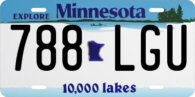 MN license plate 788LGU