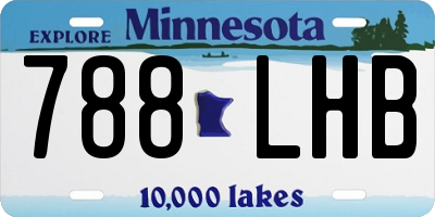 MN license plate 788LHB