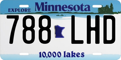 MN license plate 788LHD