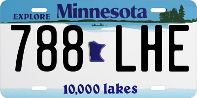 MN license plate 788LHE