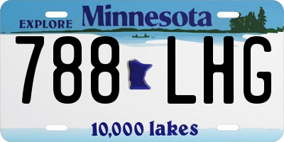 MN license plate 788LHG