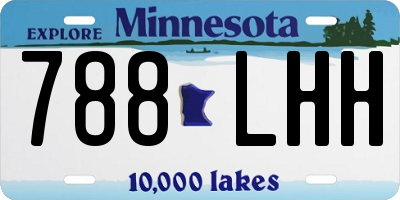 MN license plate 788LHH