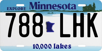 MN license plate 788LHK