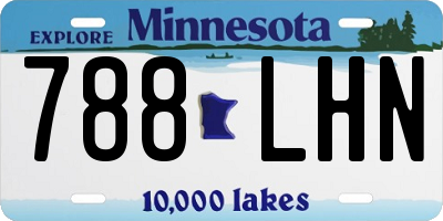 MN license plate 788LHN