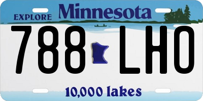 MN license plate 788LHO