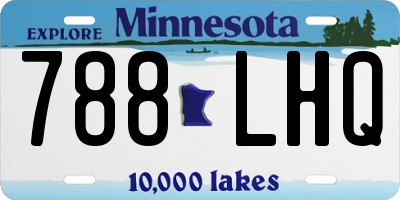 MN license plate 788LHQ