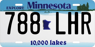 MN license plate 788LHR