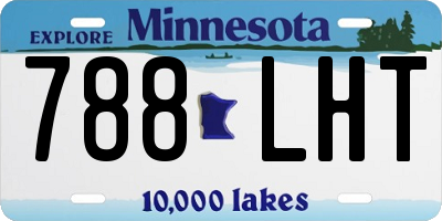 MN license plate 788LHT
