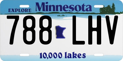 MN license plate 788LHV