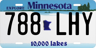 MN license plate 788LHY