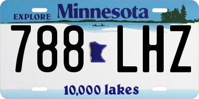 MN license plate 788LHZ