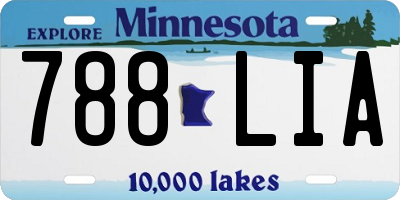 MN license plate 788LIA