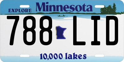 MN license plate 788LID