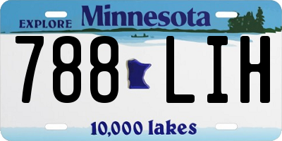 MN license plate 788LIH