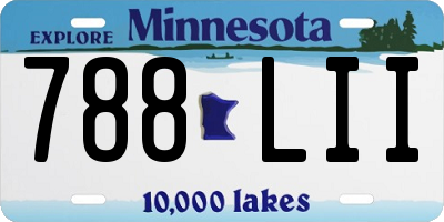 MN license plate 788LII