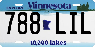 MN license plate 788LIL