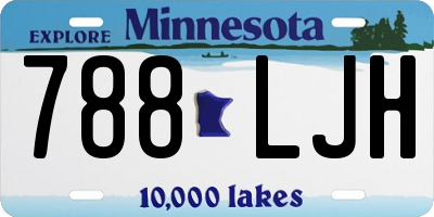 MN license plate 788LJH