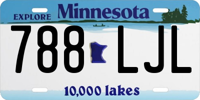 MN license plate 788LJL