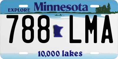 MN license plate 788LMA