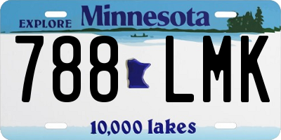 MN license plate 788LMK