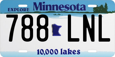 MN license plate 788LNL