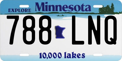 MN license plate 788LNQ