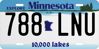 MN license plate 788LNU