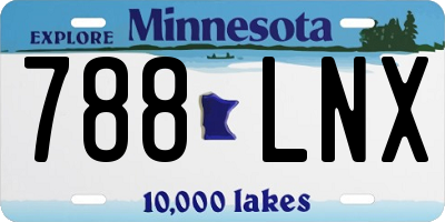 MN license plate 788LNX