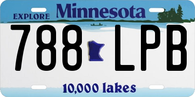 MN license plate 788LPB