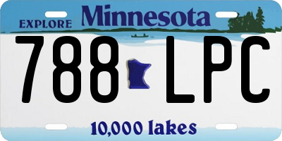 MN license plate 788LPC