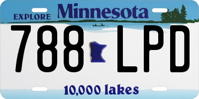 MN license plate 788LPD