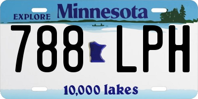 MN license plate 788LPH