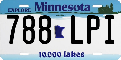MN license plate 788LPI