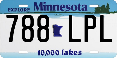MN license plate 788LPL