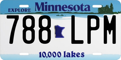 MN license plate 788LPM
