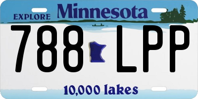 MN license plate 788LPP
